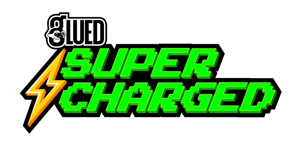 glued supercharged logo , glued supercharged