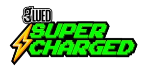 glued supercharged logo , glued supercharged
