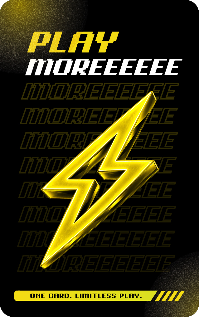 Play More Gaming Card